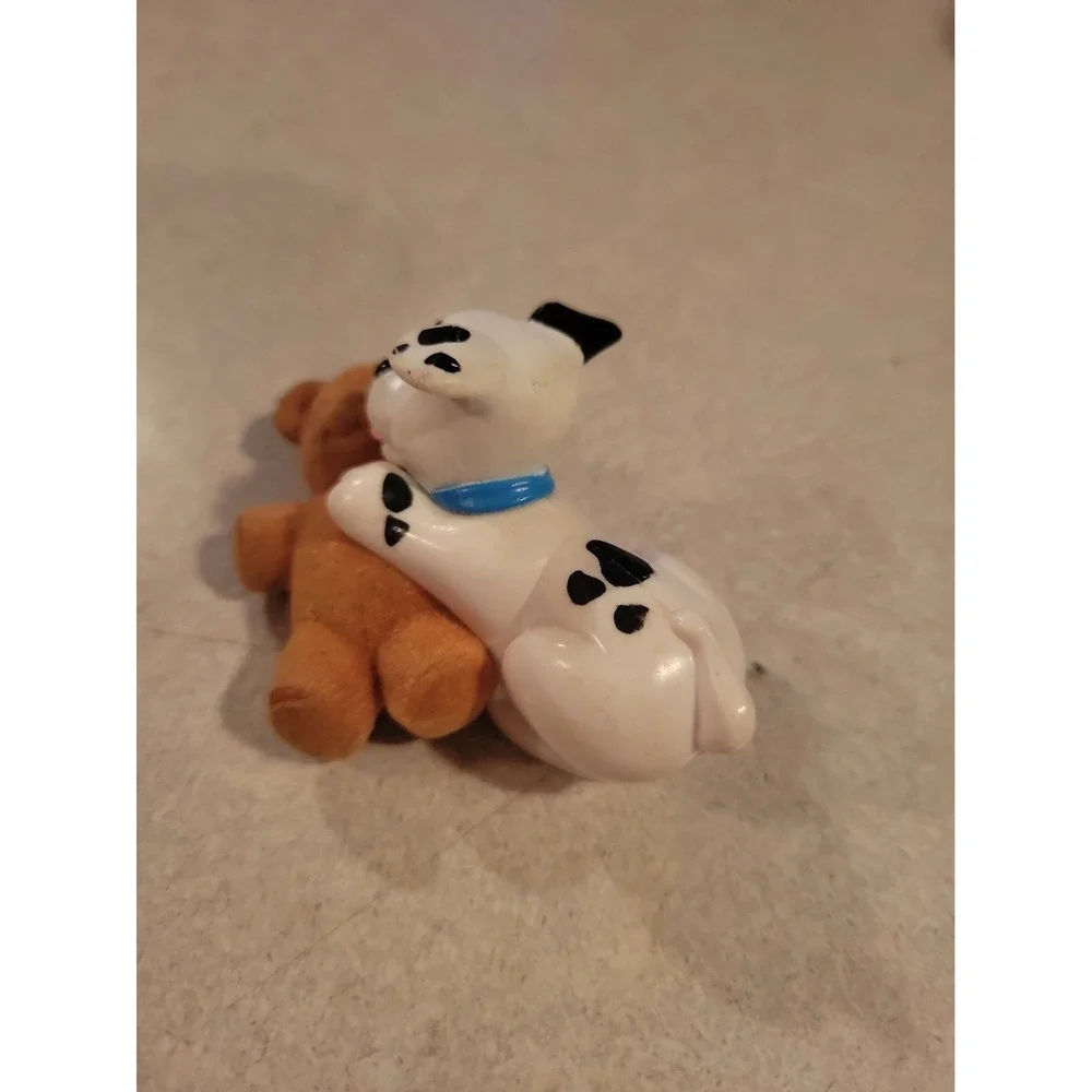 McDonalds Happy Meal Toy Disney's 101 Dalmatians Dog Playing W/Bear Cake Topper